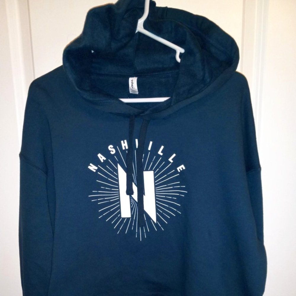 Authentic Music City cropped hoodie sweatshirt